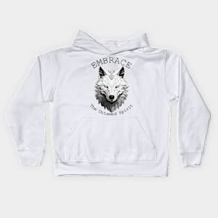 Wolf - the untamed spirit Kids Hoodie